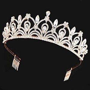 Women's rose gold tiara